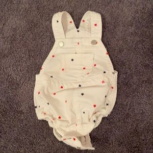 EUC Old Navy Baby Girl Stars Overalls
